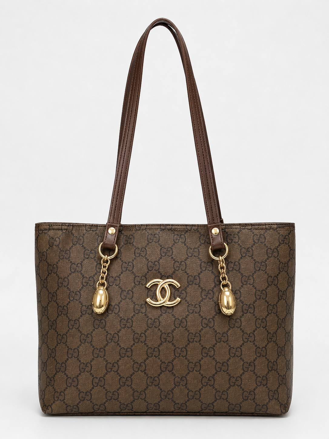 Brown Monogram Luxury Tote Bag