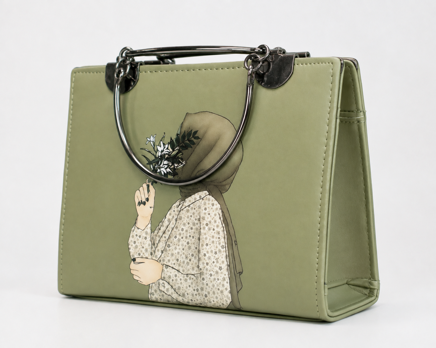 Hijab Tote Premium Ladies Bag 100% genuine imported Fabric Stuff ladies shoulder bags