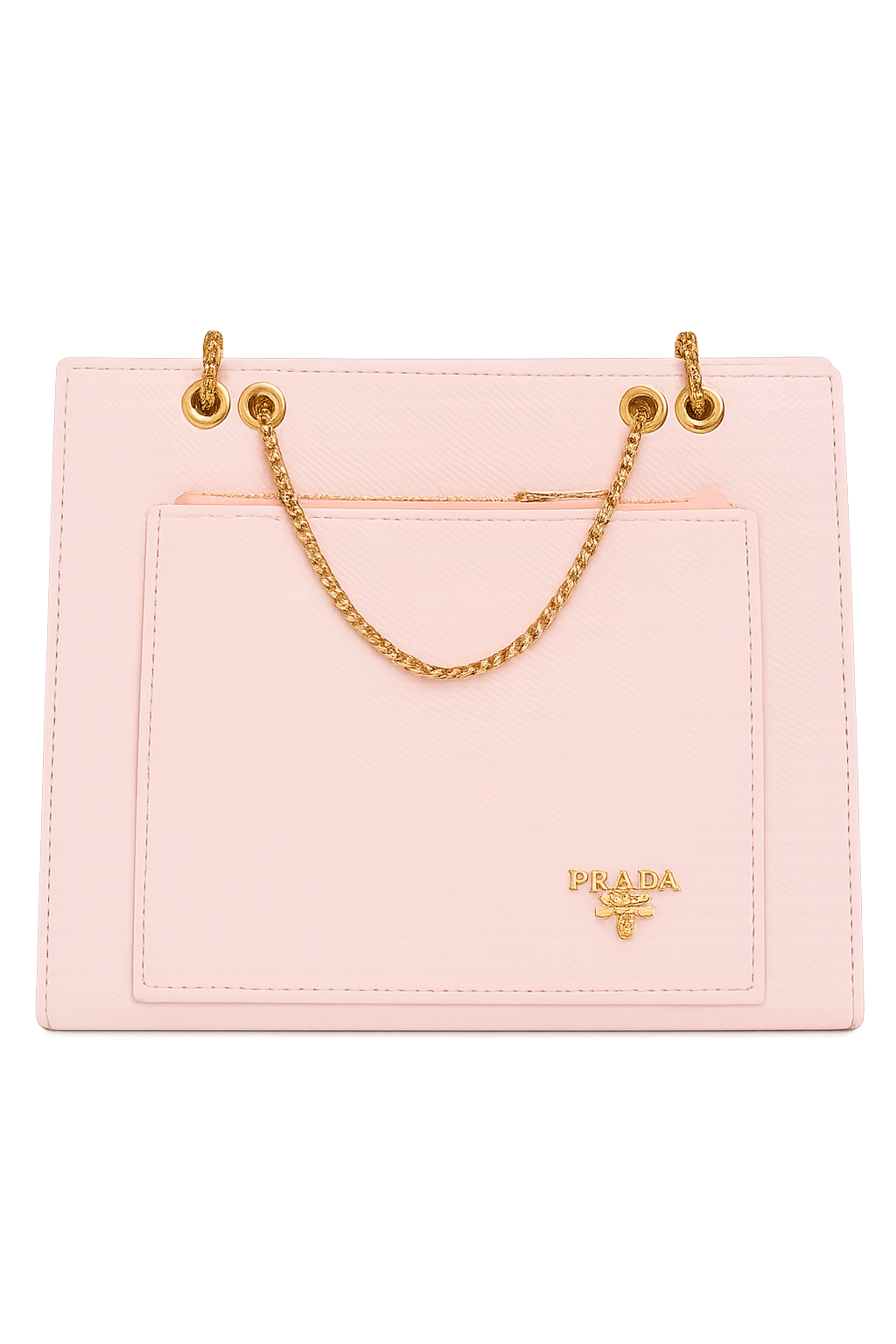 Pastel Pink Prada Saffiano Chain Bag