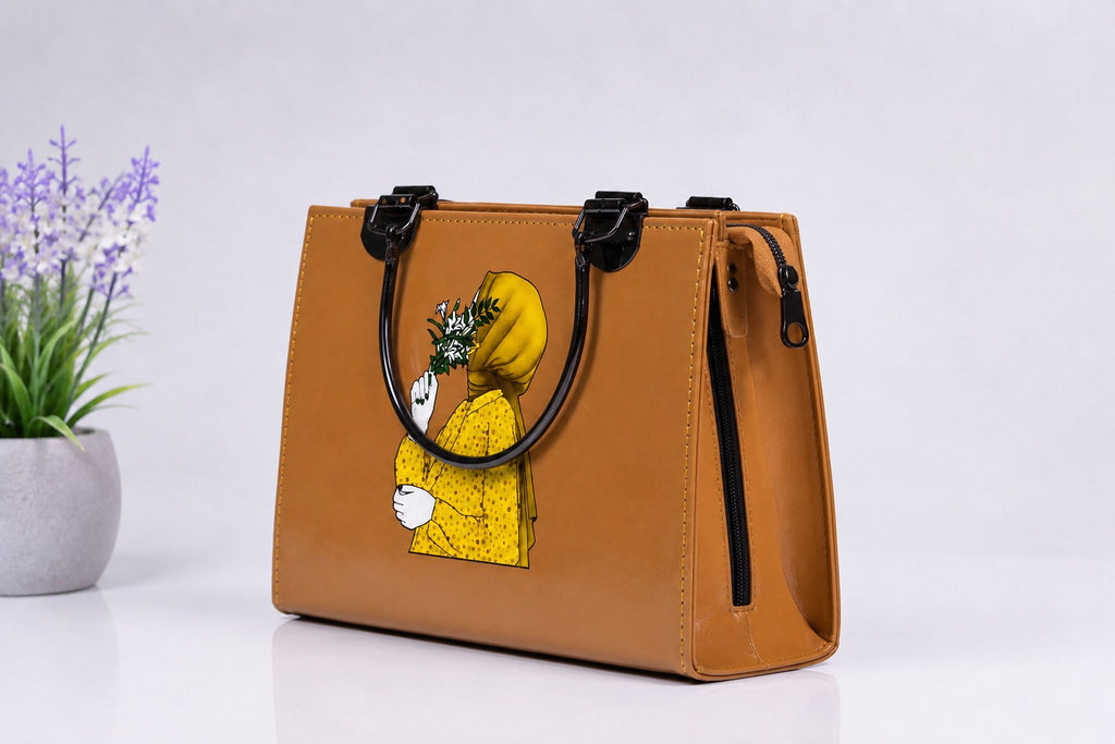 Hijab Tote Premium Ladies Bag 100% genuine imported Fabric Stuff ladies shoulder bags